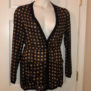 Just Cavelli silk cardigan black size medium